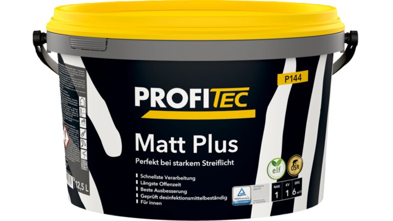 12,5 Liter- Eimer von ProfiTec P144 Matt Plus, Wandfarbenprodukt.